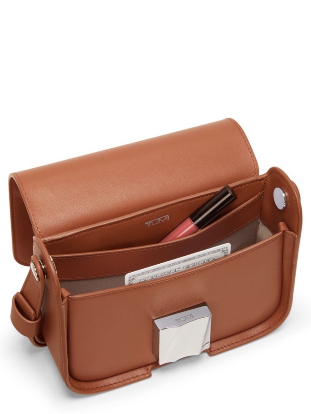 TUMI Olas Small Premium Leather Shoulder Bag (Color : Sienna) - Picture 4 of 16